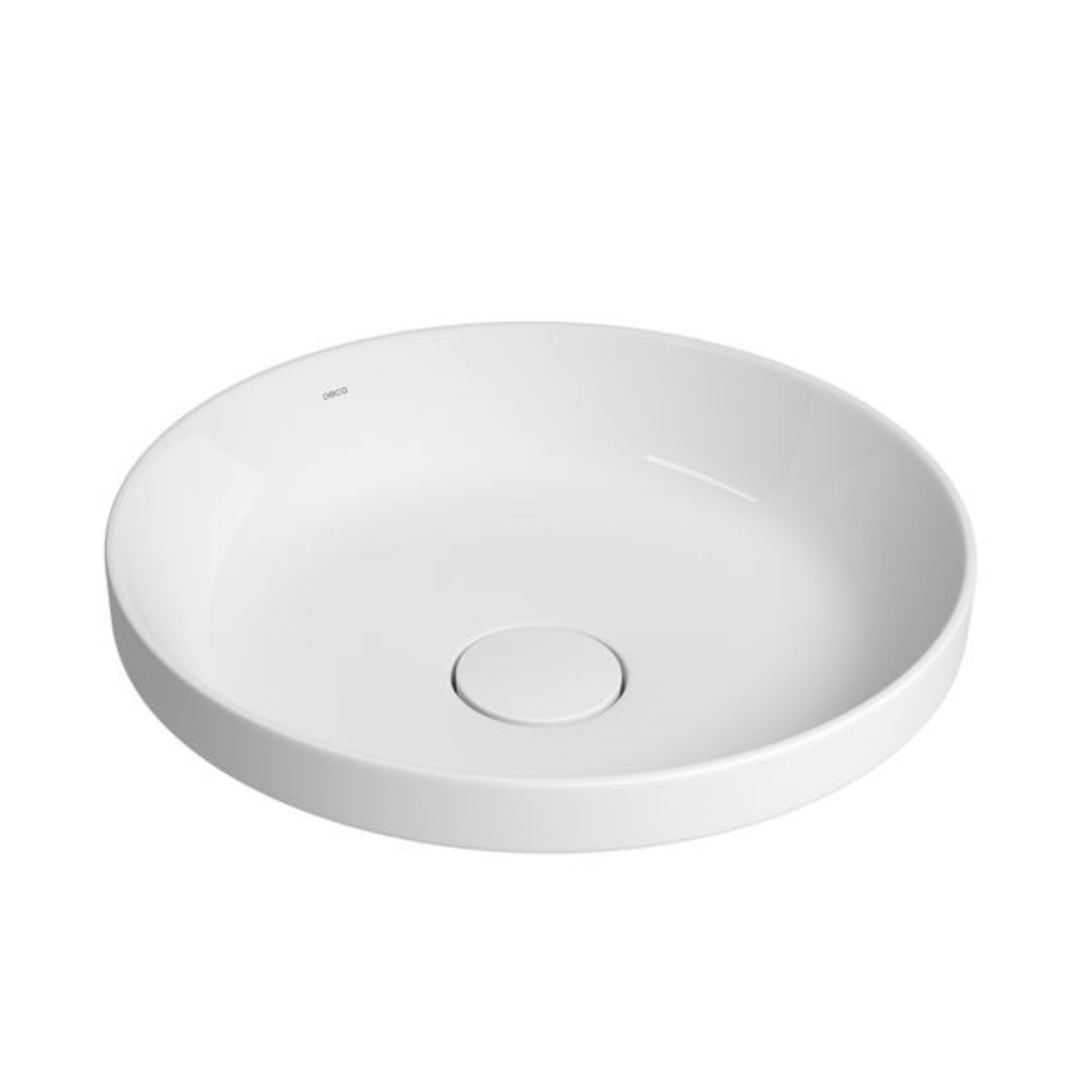 Cuba De Sobrepor Redonda Branca Deca Slim 40cm