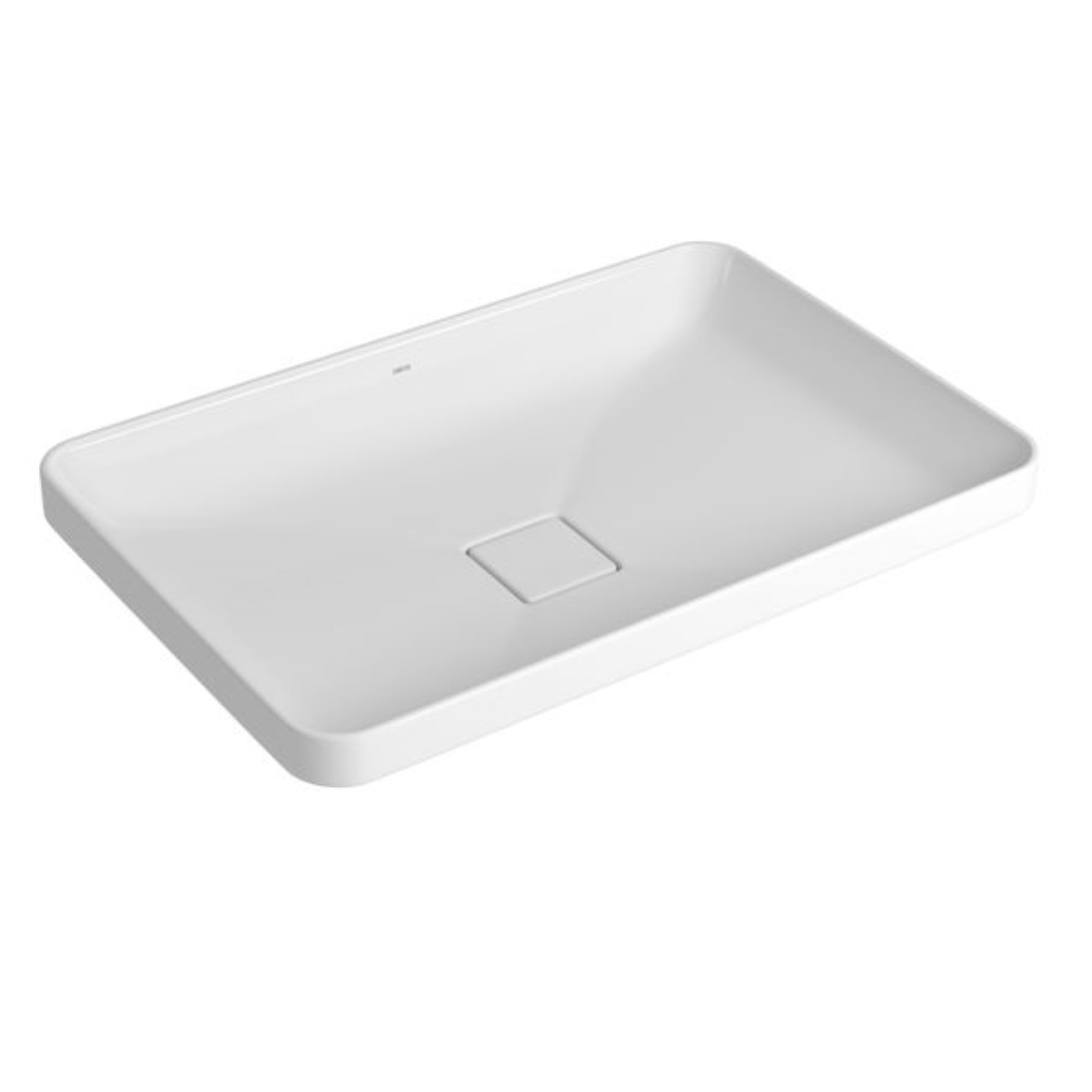 Cuba De Sobrepor Retangular Branca Deca Slim 60cm