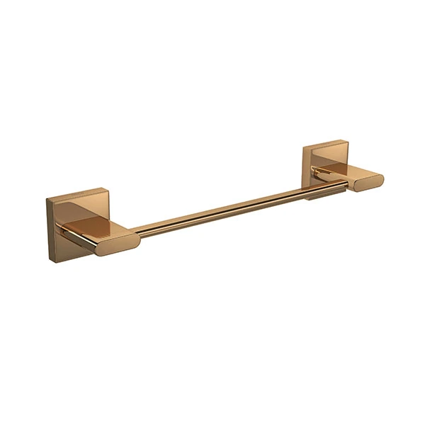 Porta Toalha de Parede Metal Retangular Polo 200MM Red Gold Deca