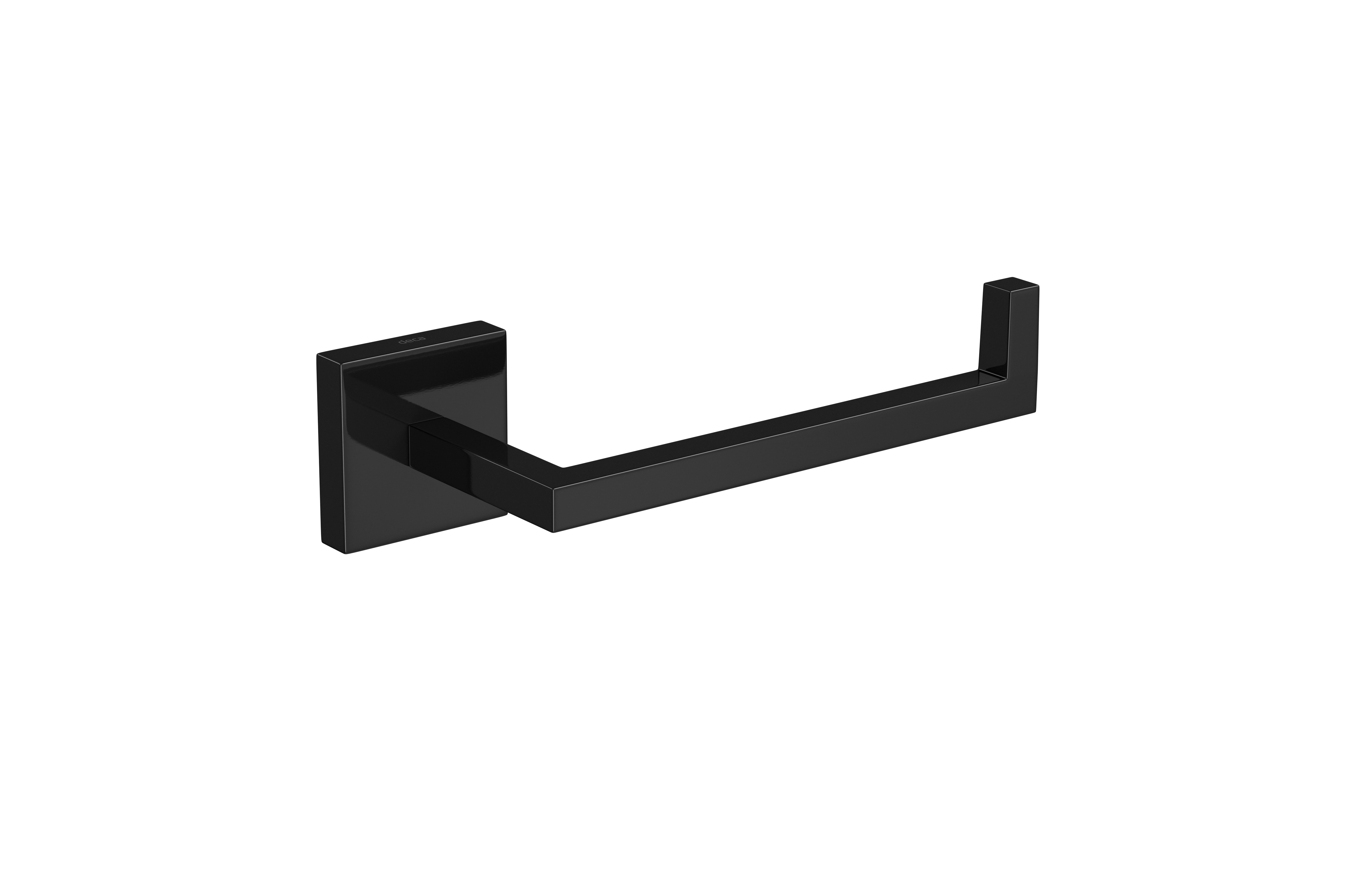 Porta Papel Higiênico Metal Preto Clean|Soul Deca