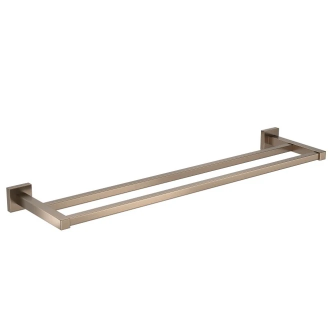 Porta Toalha Quadratta Corten Matte Barra Dupla Deca