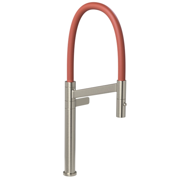 Torneira para Pia de Cozinha Bica Alta Inox e Terracota Colore Deca