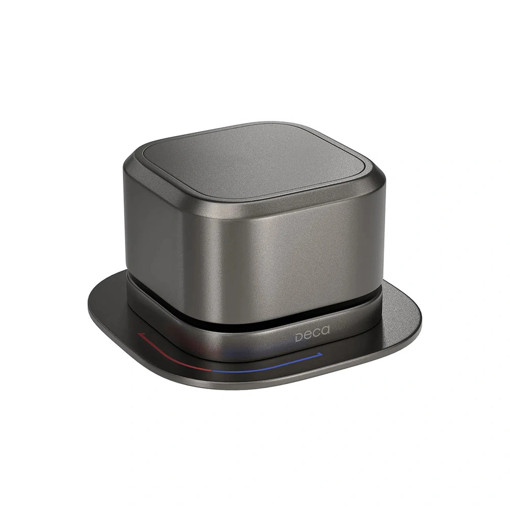 Acionamento Monocomando Deca You 4990.gf105.mt Quadrado De Bancada Dark Antracite