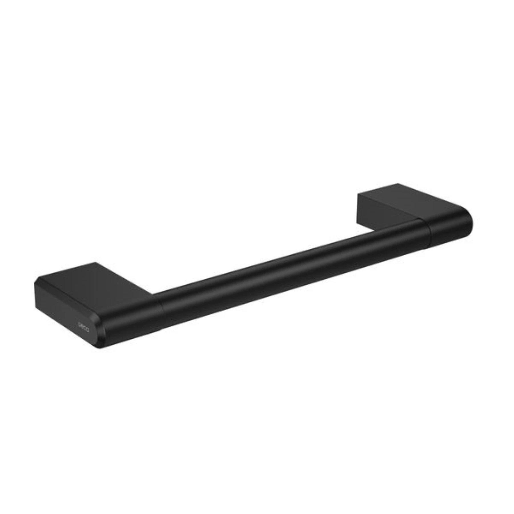 Porta Toalha de Rosto para Banheiro em Aço Black Matte 28cm Deca You