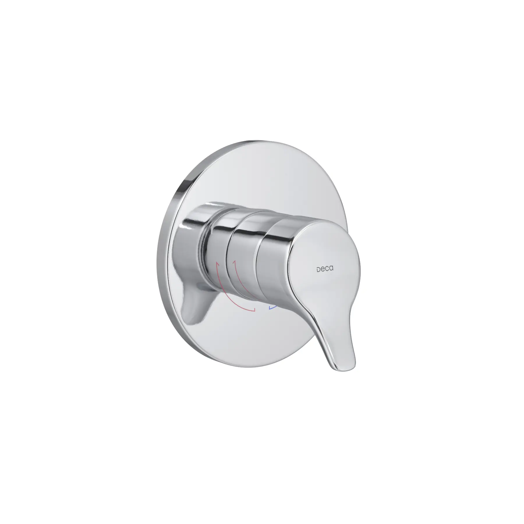 Acabamento para Registro Monocomando 1", 1/2" e 3/4" Alavanca Cromado Gama Deca