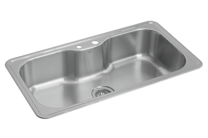 Cuba De Cozinha Facile Deca Inox Retangular Com Deck E Acessórios 80x40cm