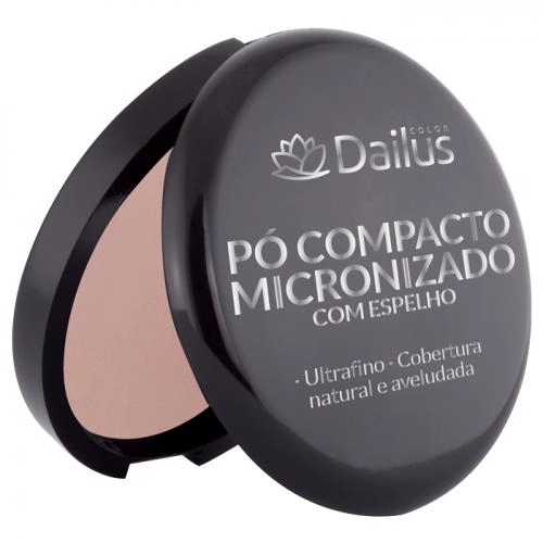 Pó Compacto Micronizado Com Espelho Dailus Color 14 Translúcido