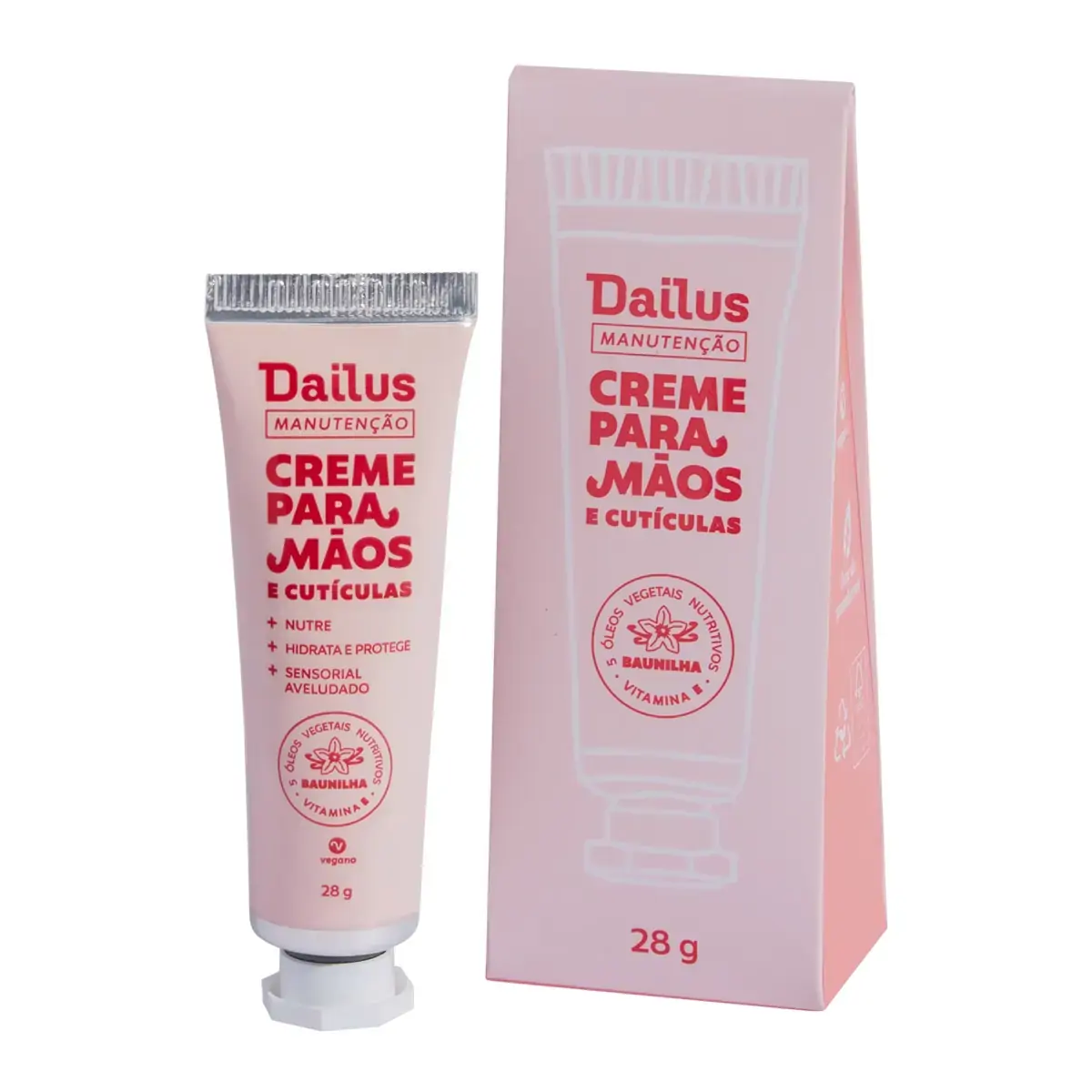 Creme Pmaos E Cutic Baunilha 28g Dailus