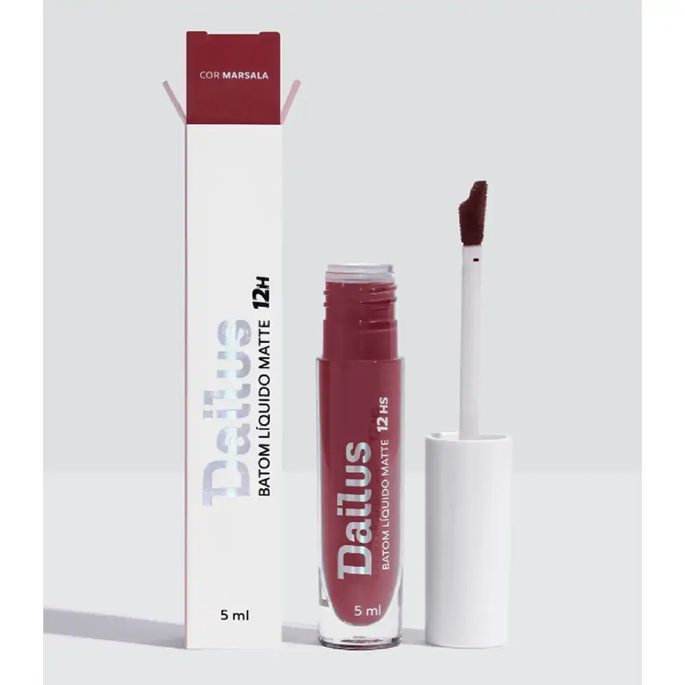 Batom Liquido Dailus 12h Marsala 5ml