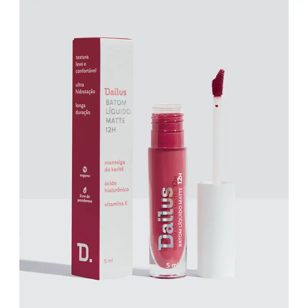 Batom Liquido Matte 12h 5ml Magenta Dailus
