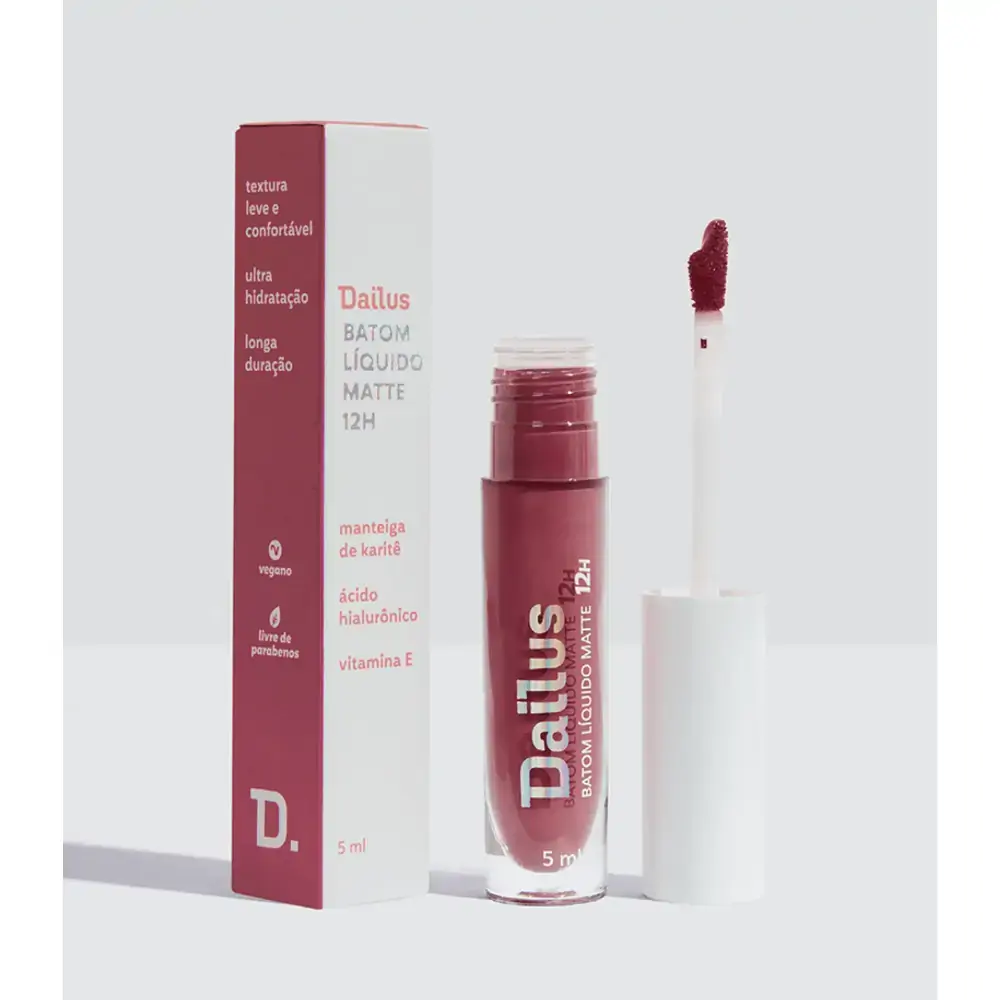 Batom Liquido Matte 12h 5ml Rose Dailus