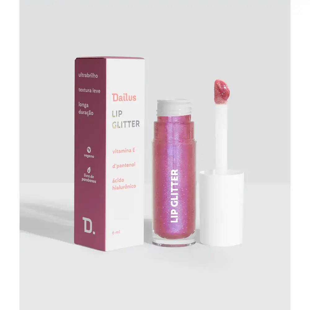 Lip Glitter Dailus Pink Glass 6ml