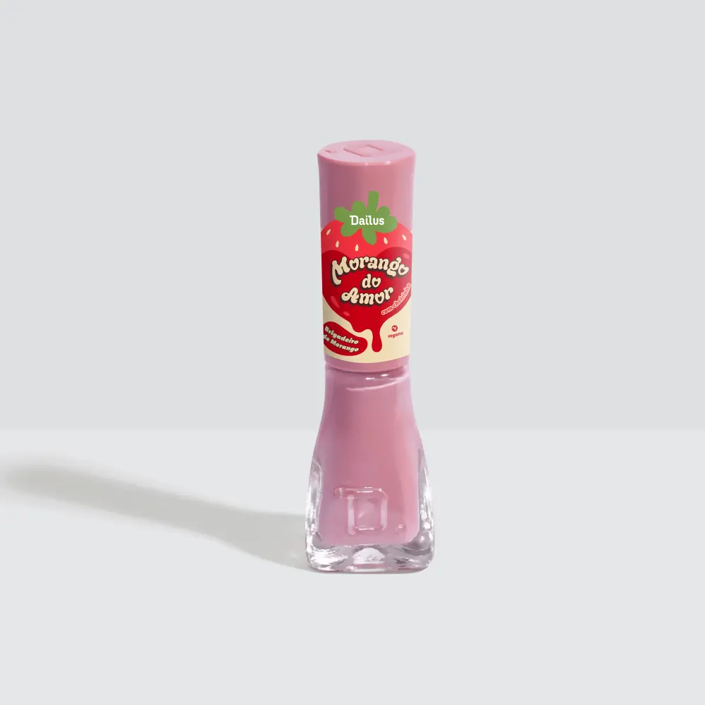 Esmalte Cr Dailus Morango Do Amor Brigadeiro De Morango 8ml