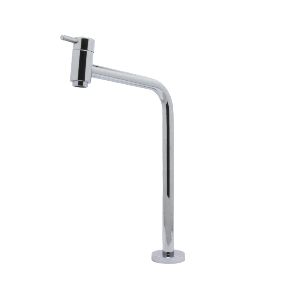 Torneira Lavatório Banheiro Bica Alta 1/4 de Volta Metal Luxo
