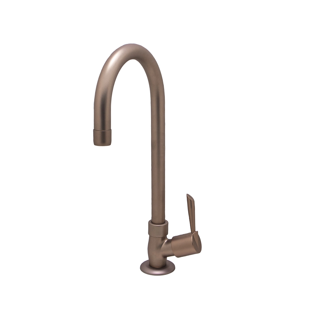 Torneira Lavatório Rose Gold Alta Cuba Sobrepor 1/4 Volta