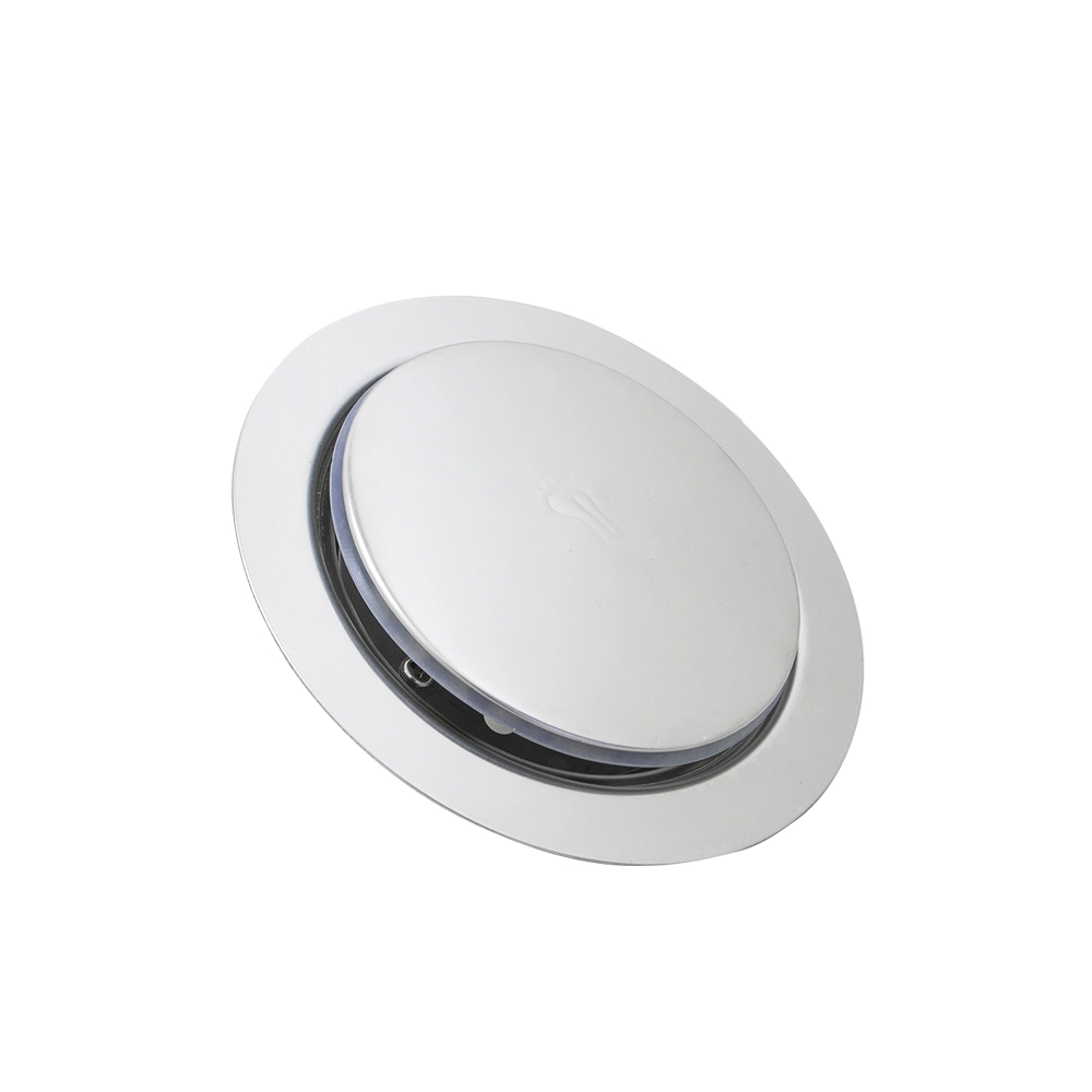 Ralo Click Inteligente Redondo 15x15cm Cromado Metal