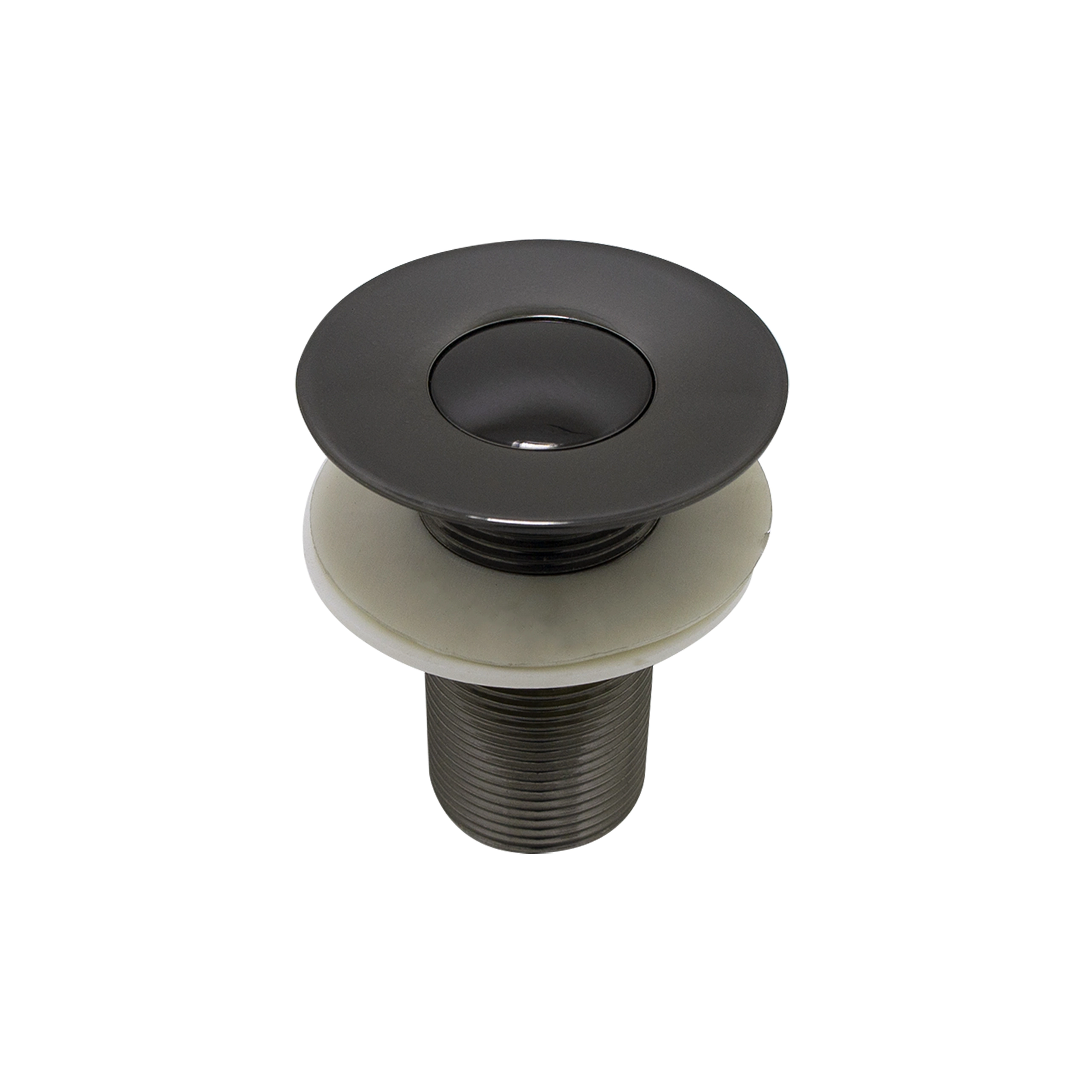 Válvula Lavatório Click Onix Preto Brilhante Para Pia Banheiro Metal Luxo