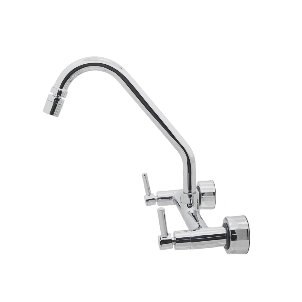 Torneira Pia Misturador Cozinha Parede Bica Móvel Cromado Metal