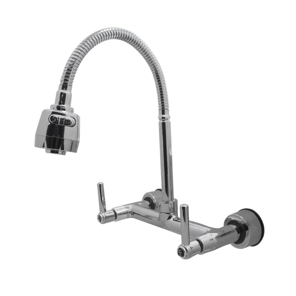 Torneira Misturador Cozinha Gourmet Tubo Flexível Parede