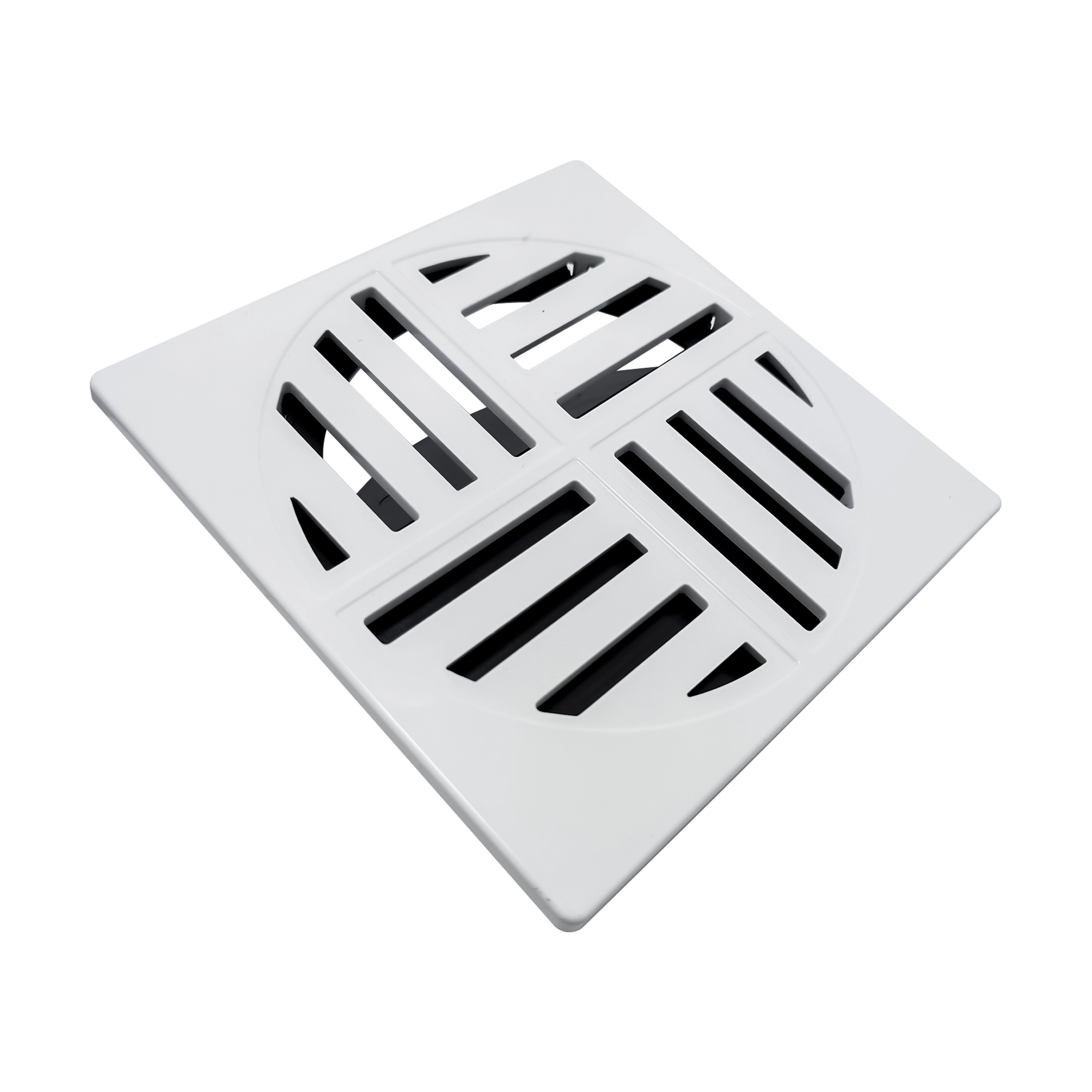 Ralo Anti-inseto Quadrado 15x15cm Lavatório Banheiro Branco ASB