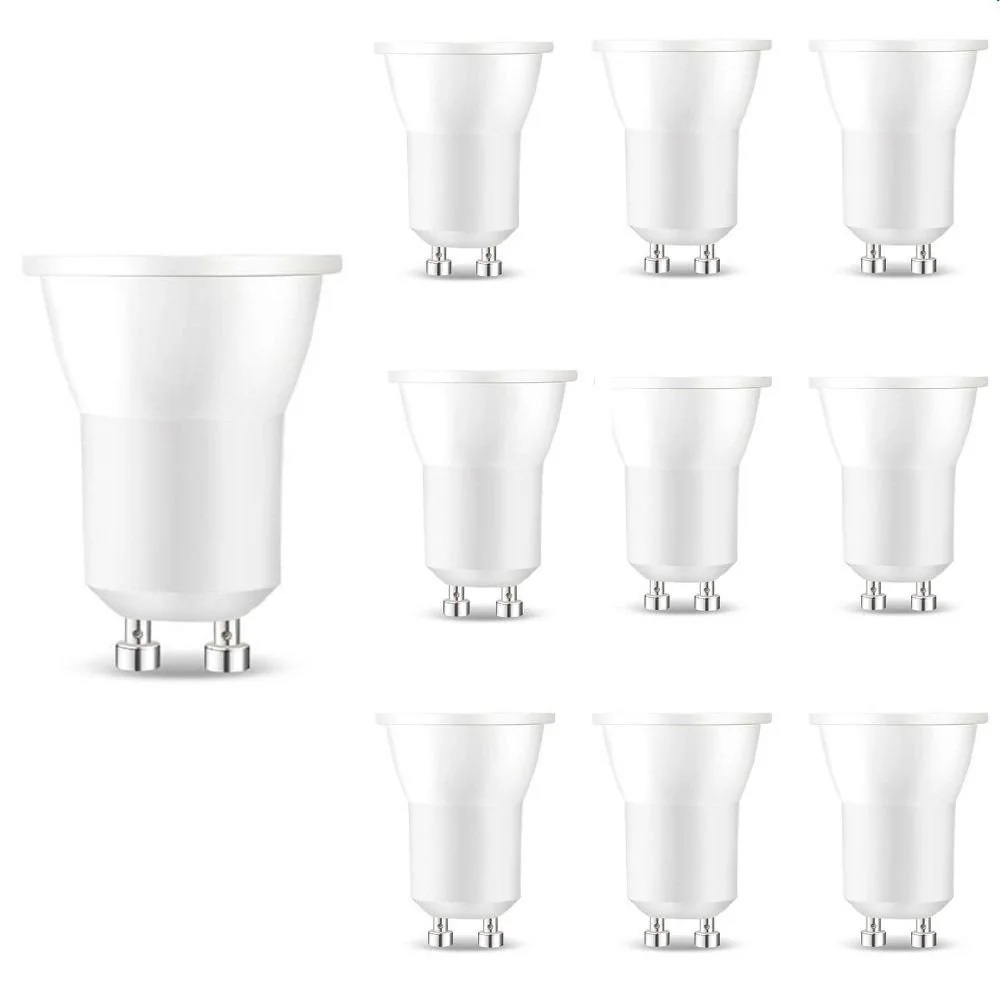 10 Lâmpada Led Save Energy Mini Dicróica Mr11 4w Gu10 Bivolt 3000k Luz Amarela