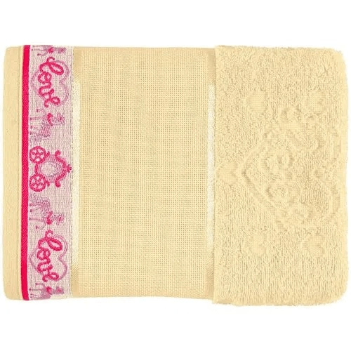 Toalha Karsten Inf Banho Love P/ Bordar Natural 67x115cm Lo.03