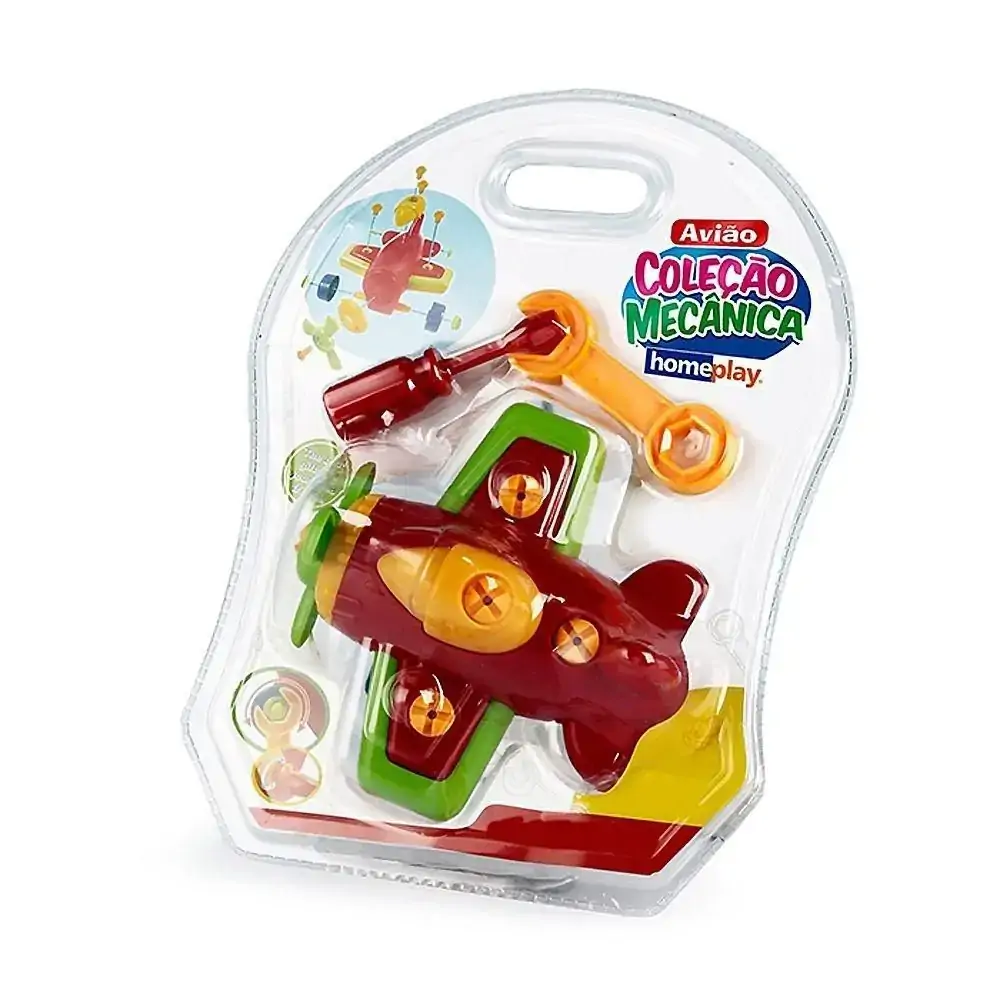 Brinquedo Colecao Mecanica Homeplay Aviao