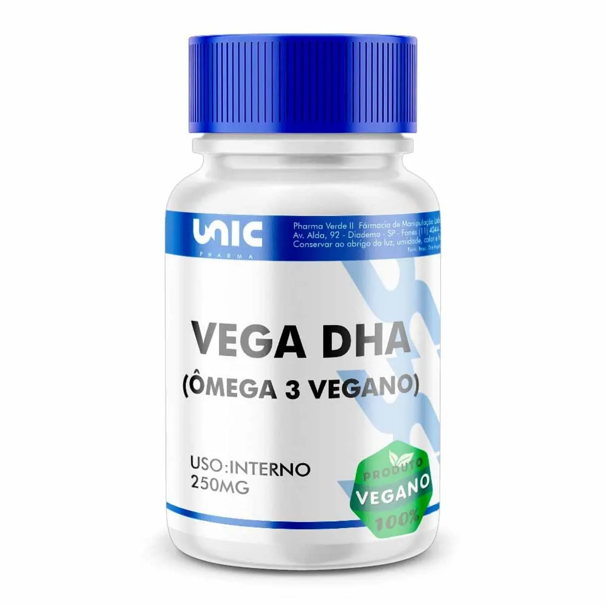 Ômega 3 Dha Vegano 180Mg - 60 Cápsulas