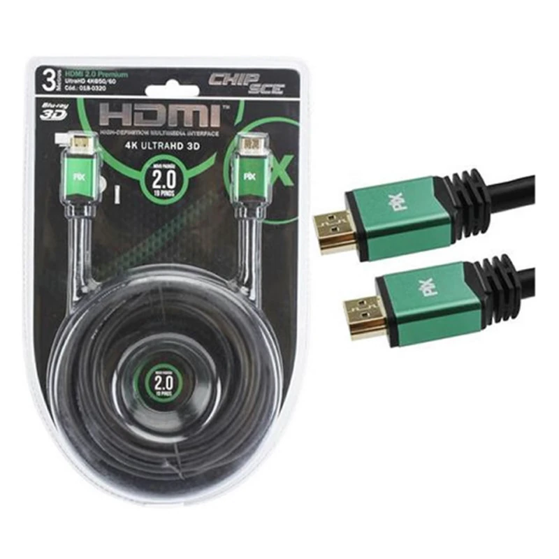 Cabo Hdmi Macho X Macho 2.0 4k Imagem De Qualidade 3m