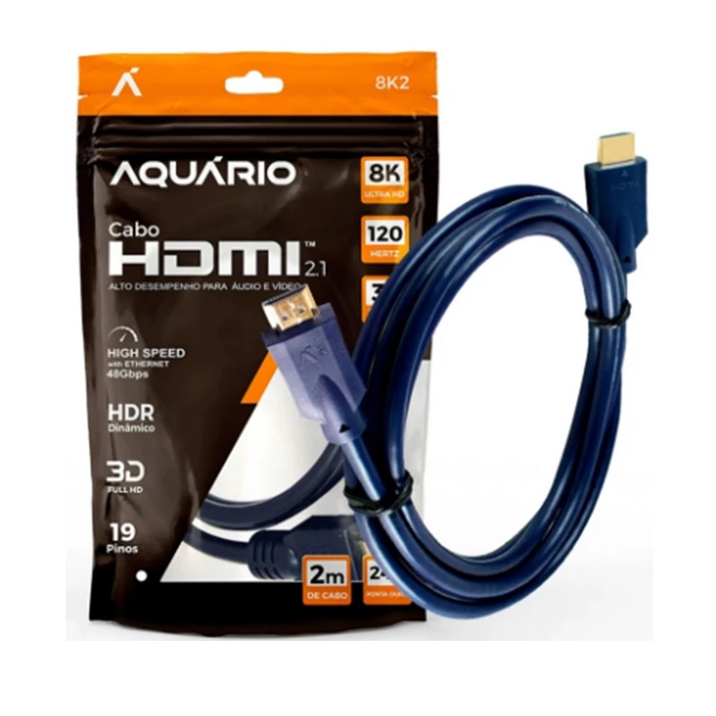 Cabo Hdmi Macho X Macho 8k 2.1 Alta Tecnologia 5 Metros