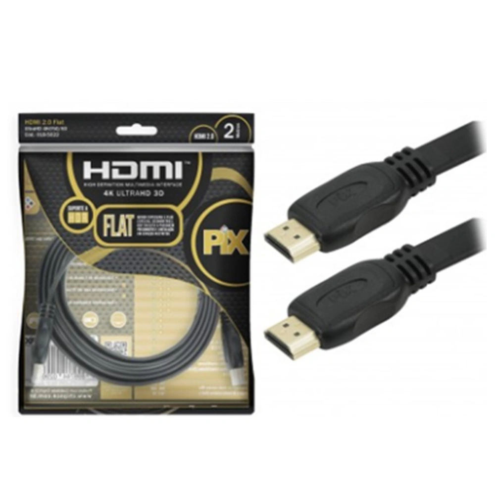 Cabo Hdmi 2.0 2,0m Flat: Som E Imagem Premium