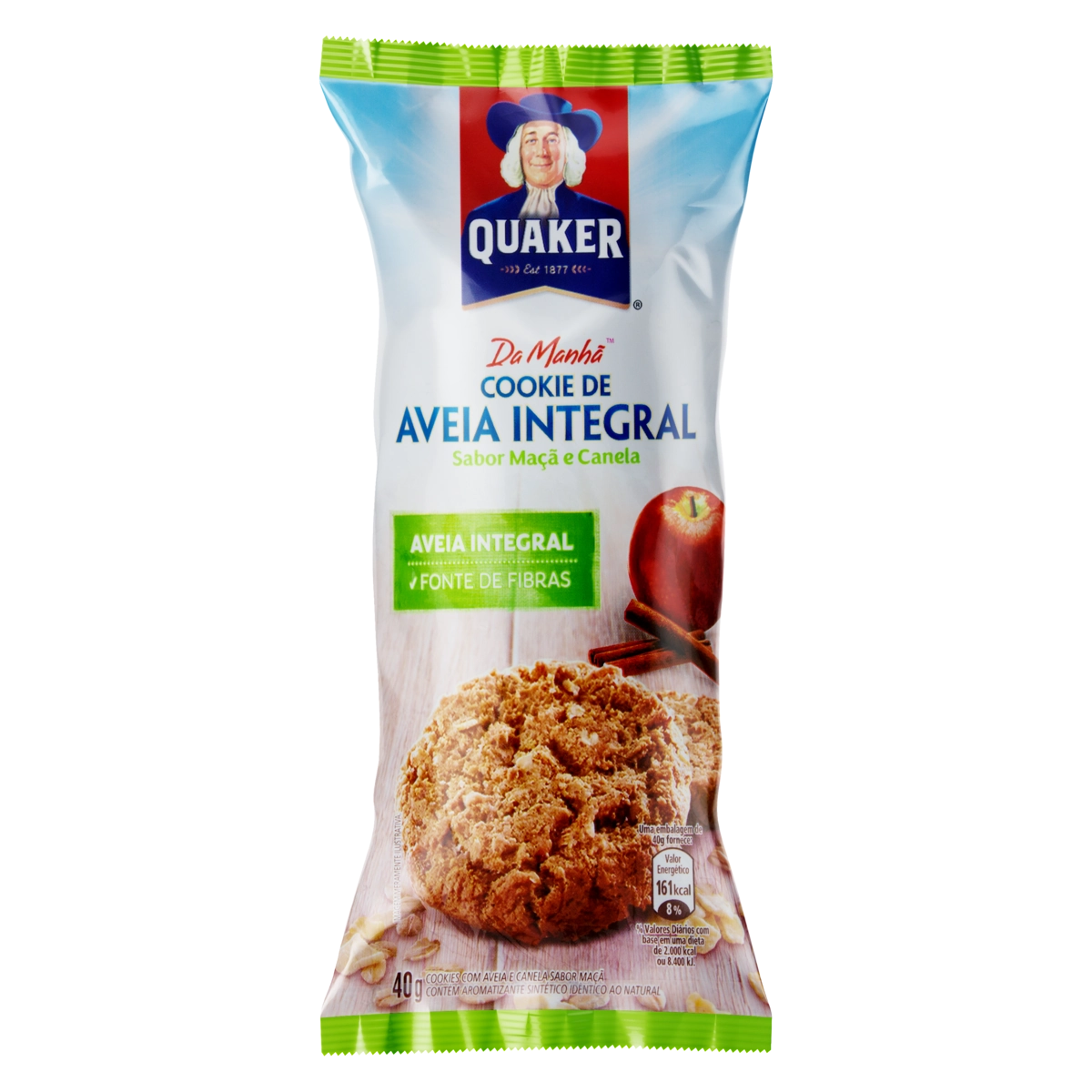 Biscoito Cookie De Aveia Maçã E Canela Quaker Pacote 40g