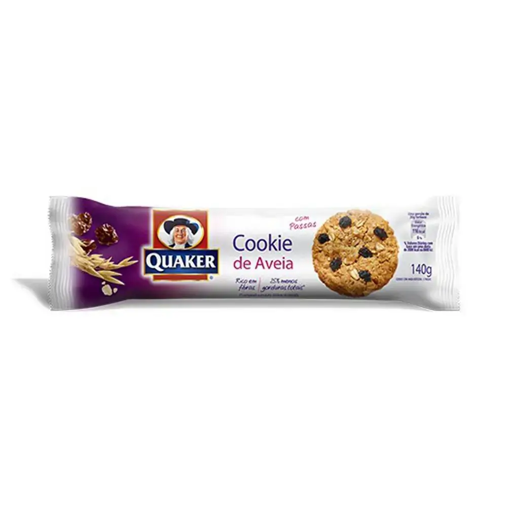 Biscoito Cookies Quaker Passas