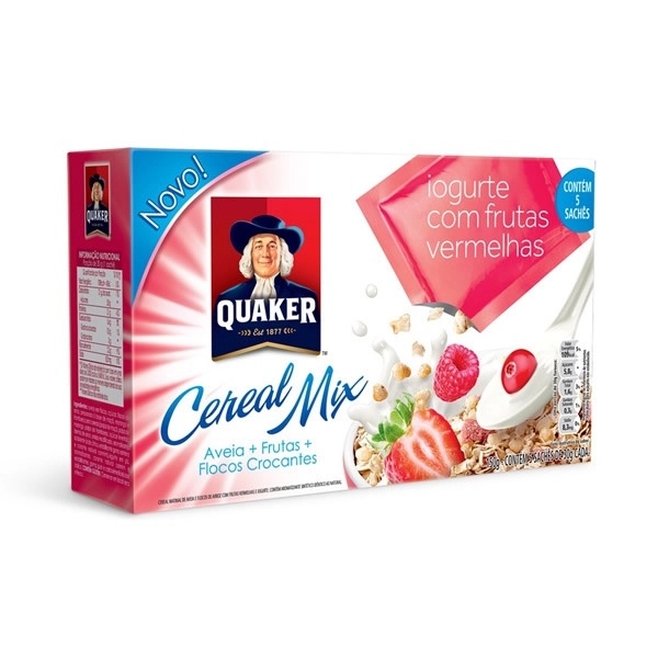 Aveia Quaker Mix Frutas Vermelhas E Iogurte