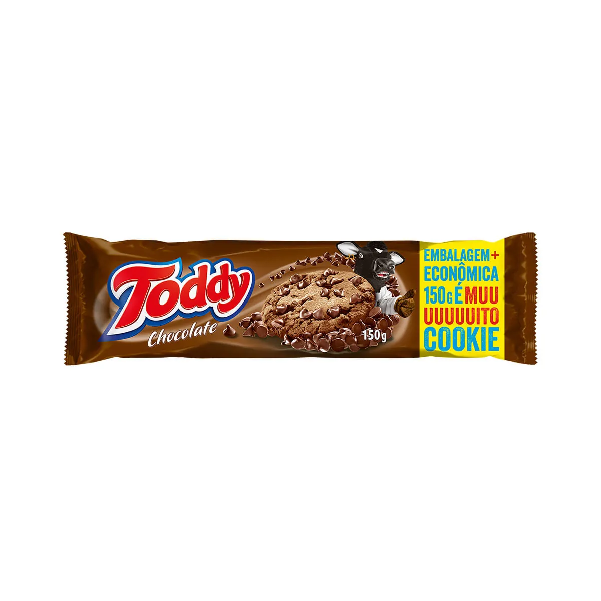 Biscoito Cookie Chocolate Com Gotas De Chocolate Toddy Pacote 150g