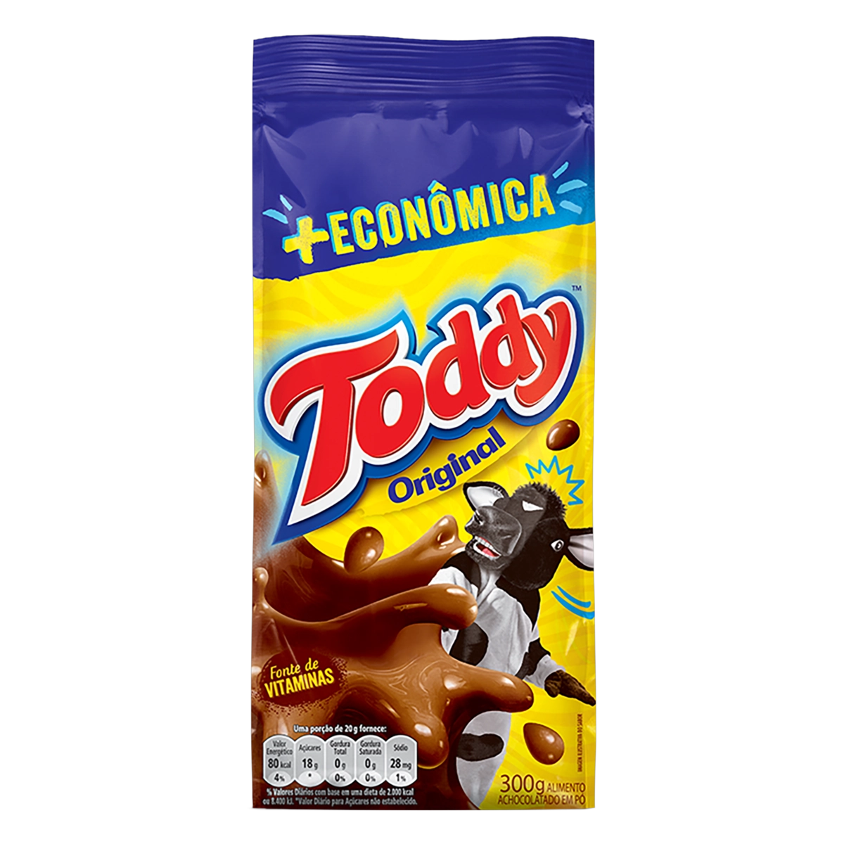 Achocolatado Pó Original Toddy Pacote 300g Econômica