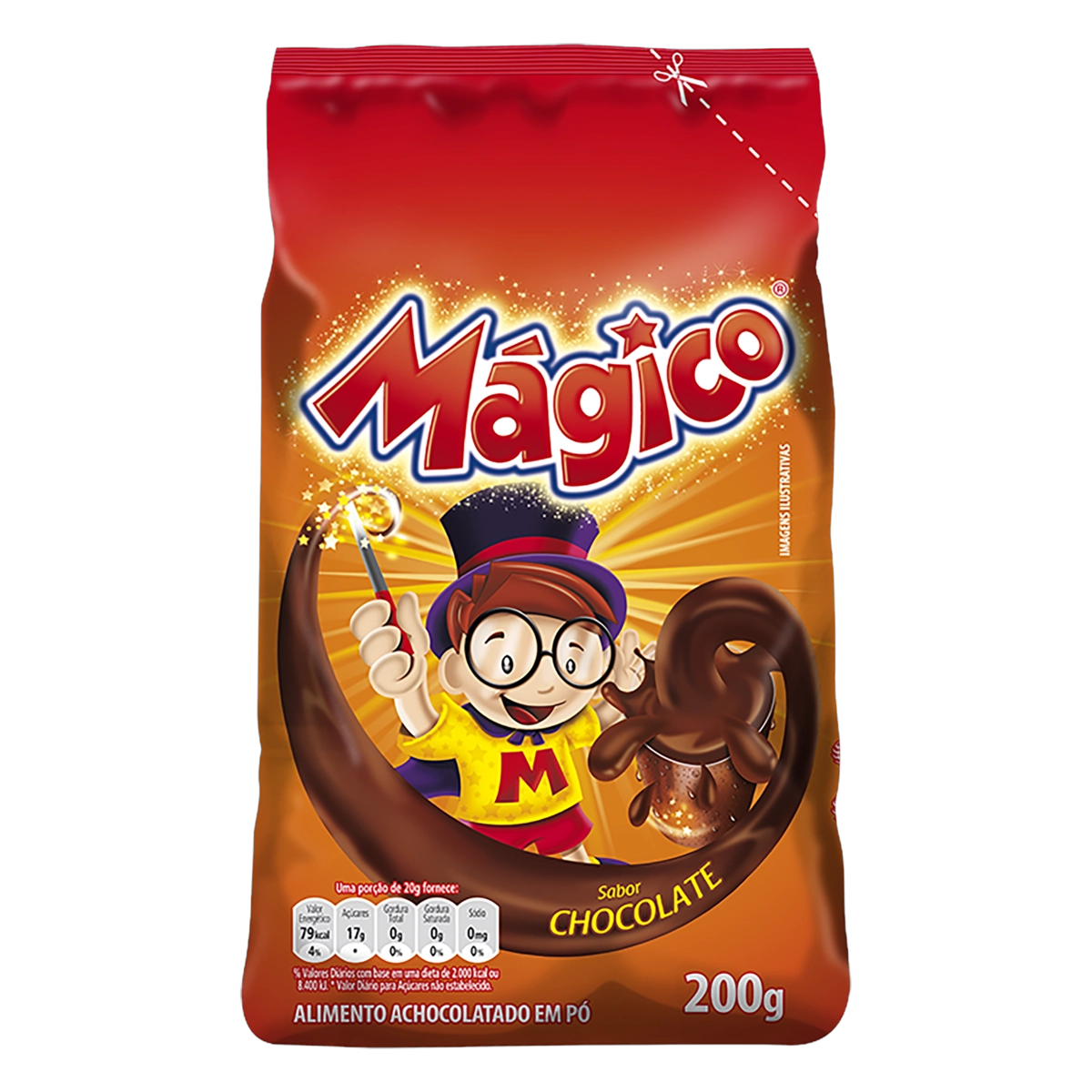 Achocolatado Em Pó Mágico Pacote 200g