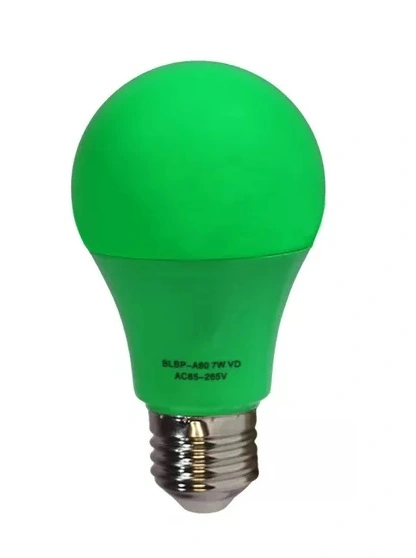 Lâmpada Bulbo Led 7w A60 Colorida Verde E27 Bivolt