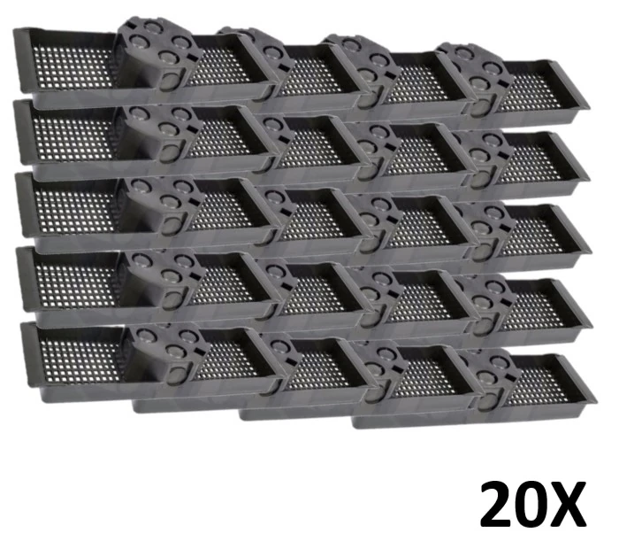 Kit 20 Caixa Luz Suporte P/ Laje Octogonal 30cm Tuboline