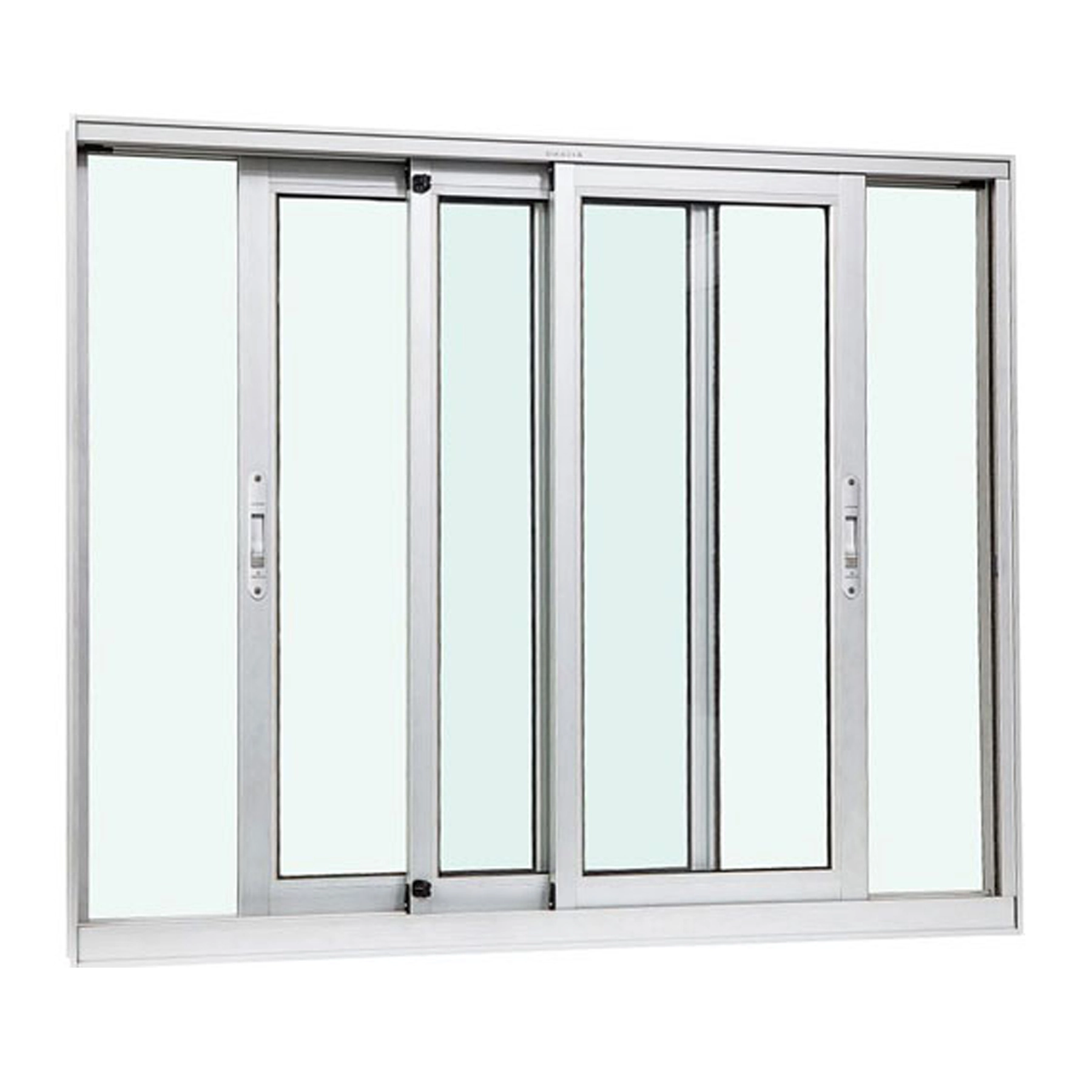 Janela de Alumínio de Correr 3 Folhas 120x150cm Eterna Gravia Branca