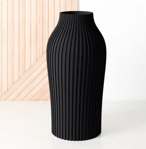 Vaso Romano Preto 9x17.5cm Massari