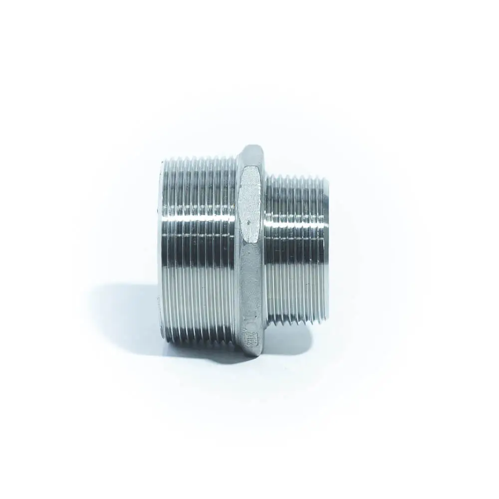 Aci-7a Niple De Redução Aço Inox 316 Rosca Bsp Selecione O Diametro:1.1/2 X 3/8