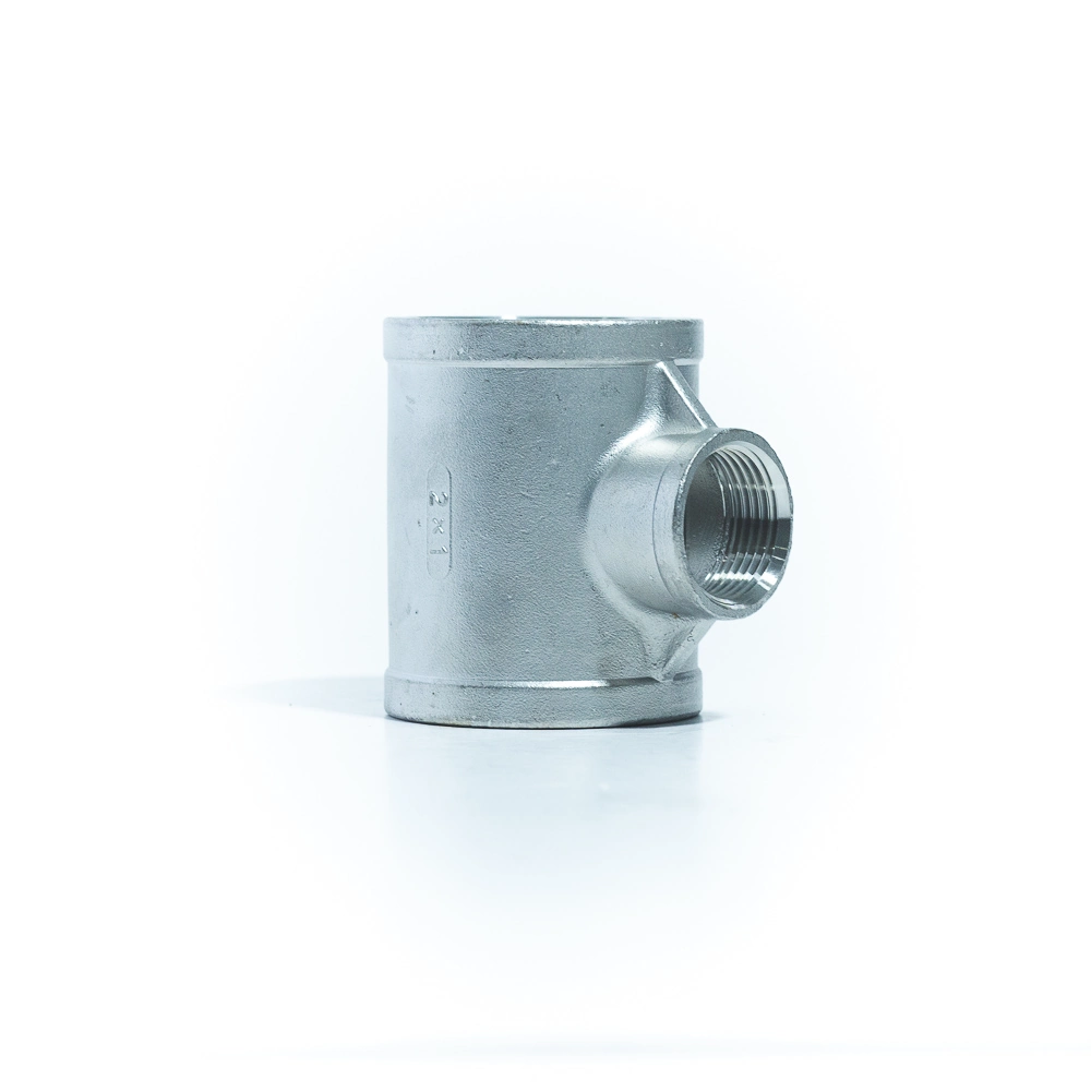 Aci-2a Te De Redução Aço Inox 316 90 Graus Rosca Fêmea Bsp Ø2 X 1/2