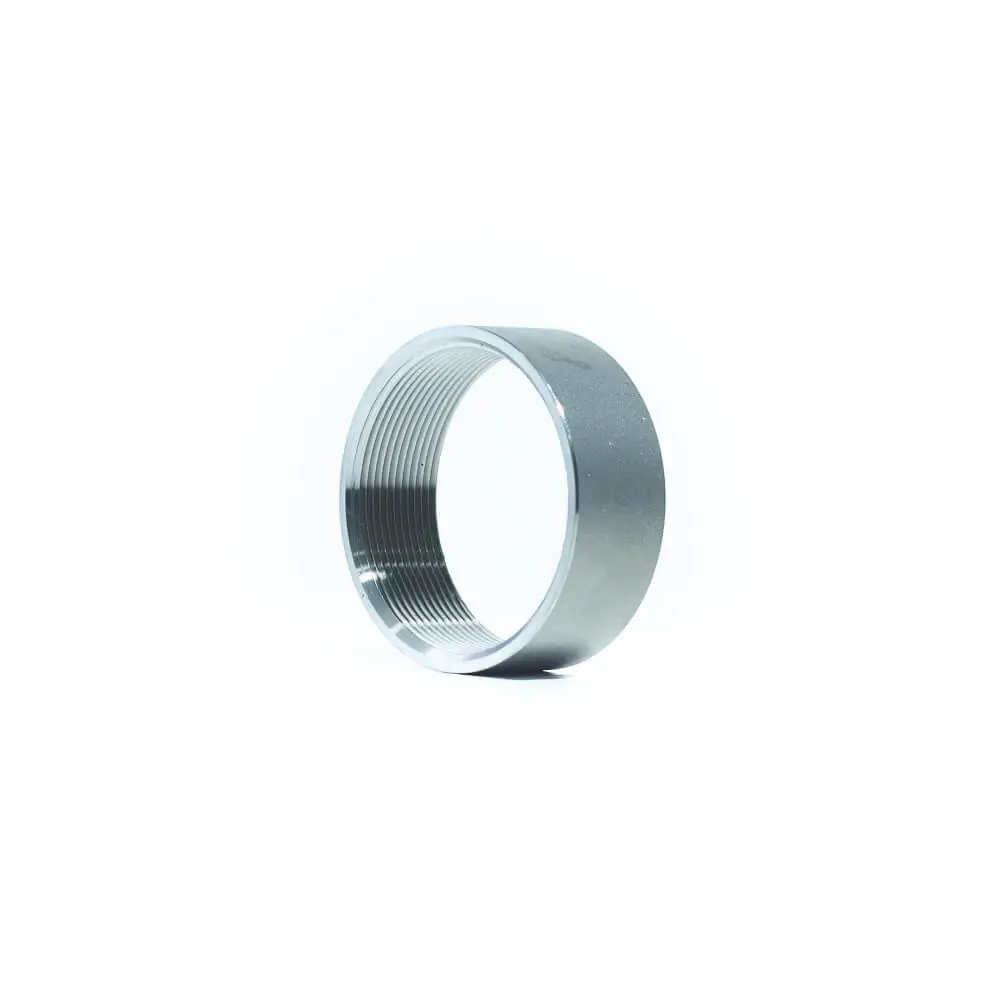Aci-12c Meia Luva Lisa Aço Inox 316 Rosca Npt Ø1