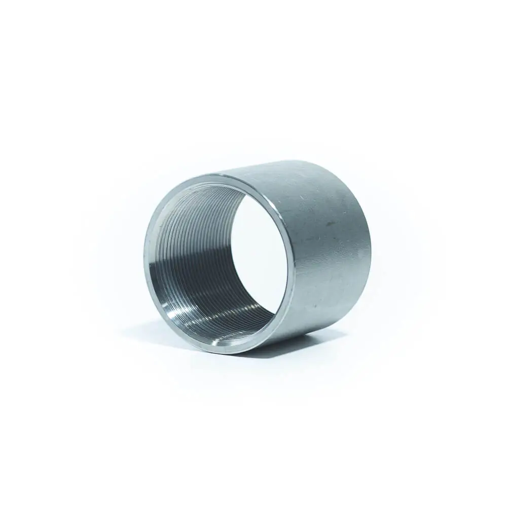 Aci-12b Luva Lisa Aço Inox 304 Rosca Bsp Ø1/8