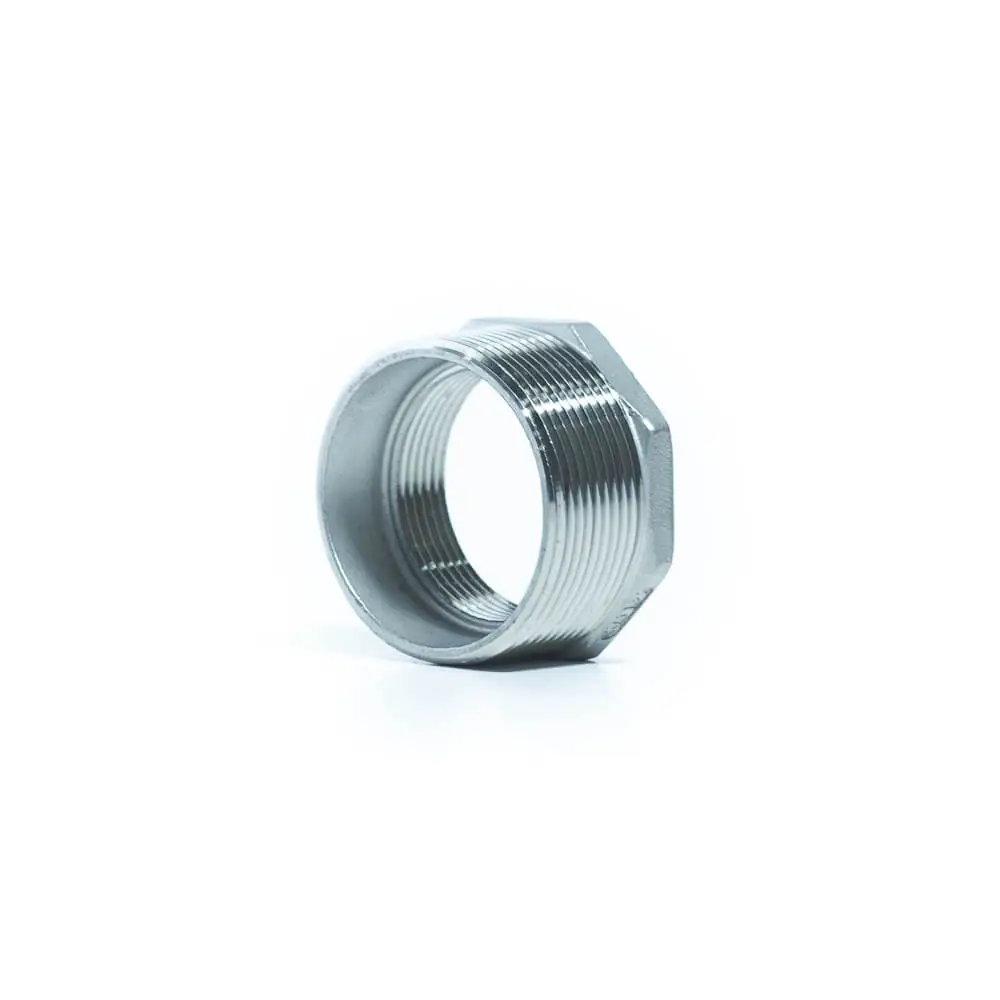Aci-9 Bucha De Redução Aço Inox 304 Rosca Npt Ø3/4 X 1/4