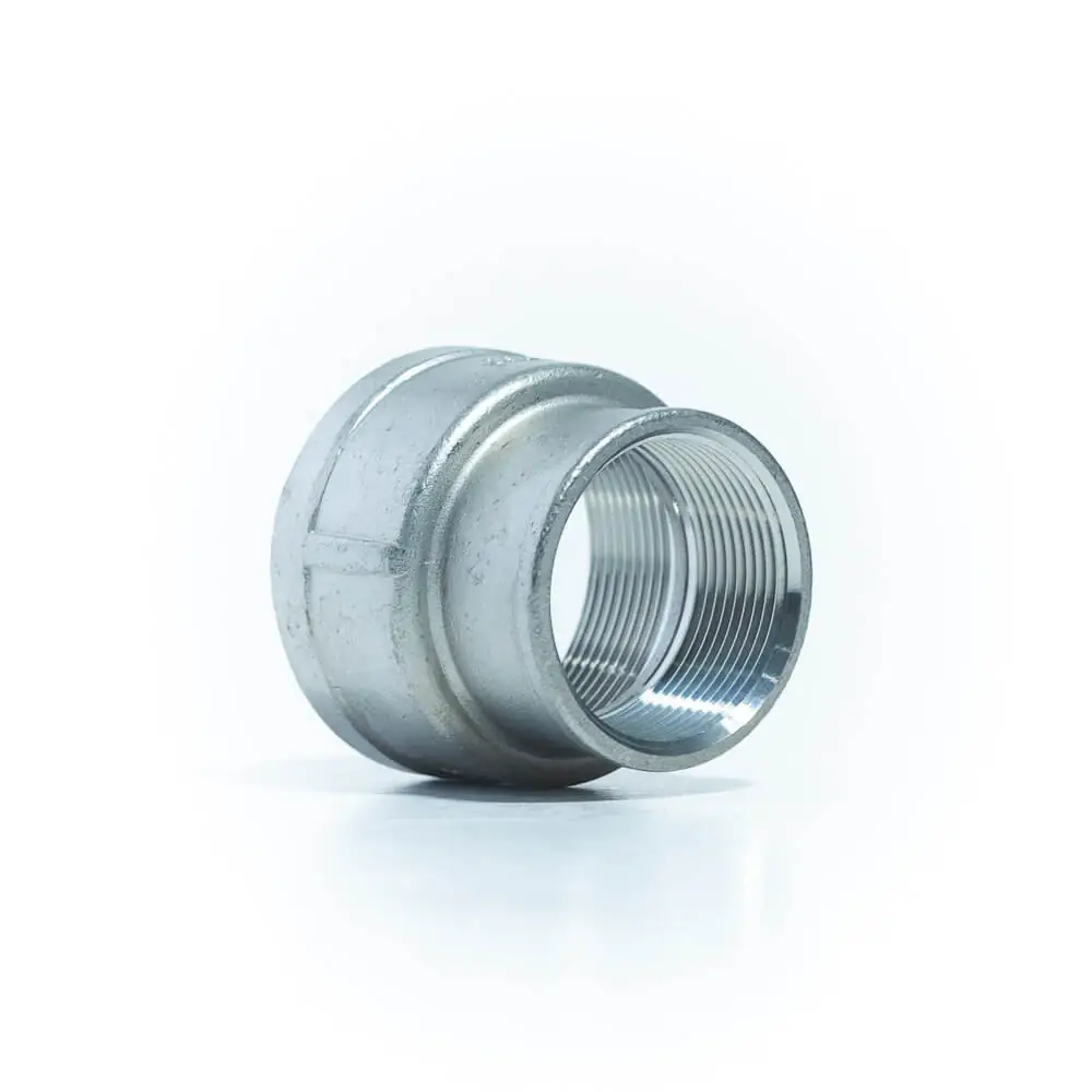 Aci-12a Luva De Redução Aço Inox 304 Rosca Bsp Ø3 X 1.1/2