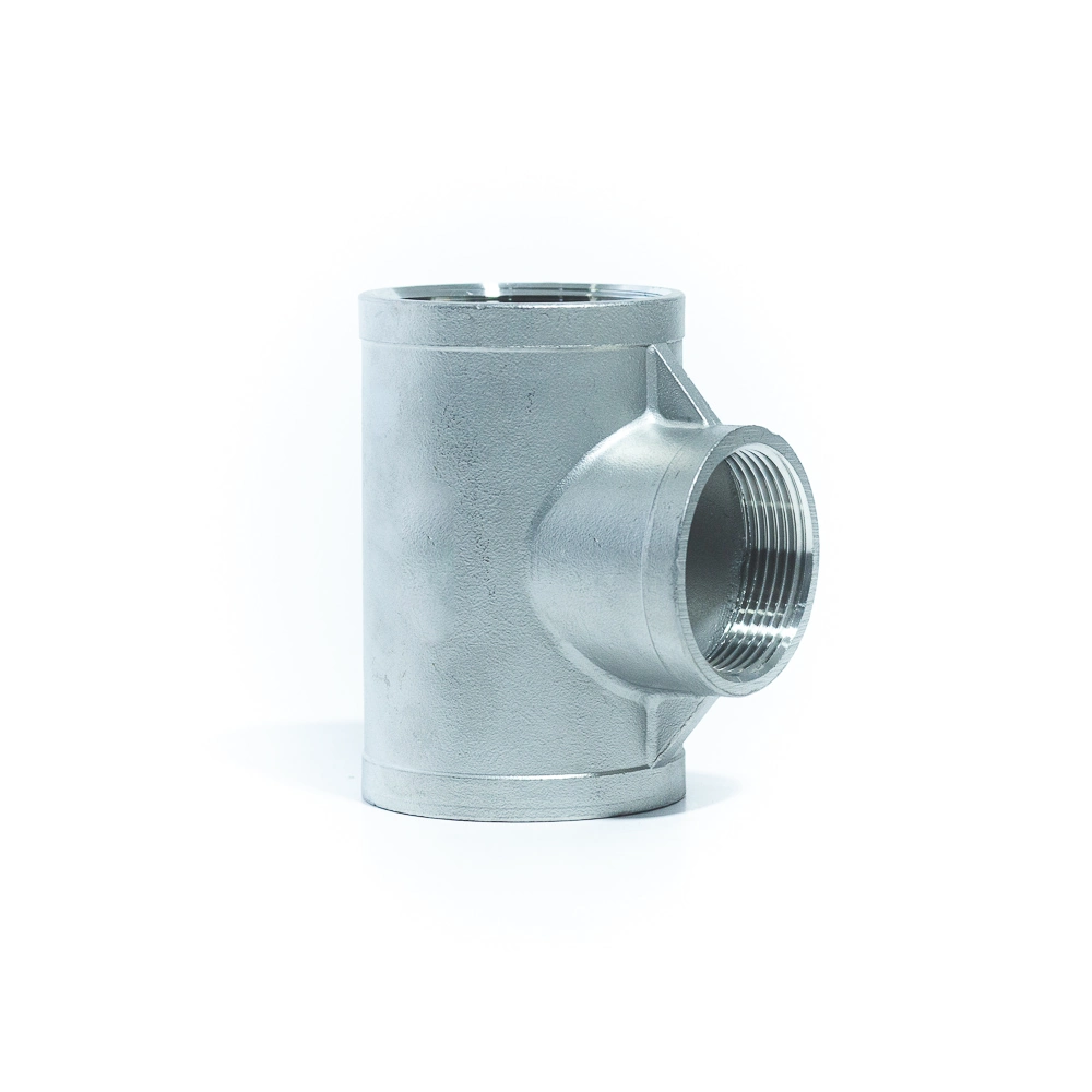 Aci-2 Tê Aço Inox 304 90 Graus Rosca Fêmea Rosca Bsp Ø1/4