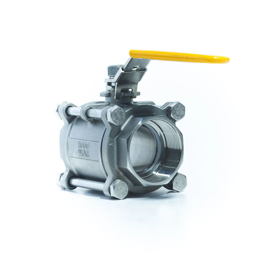Válvula Esfera Tripartida Aço Inox 304 Rosca Npt Ø1.1/4