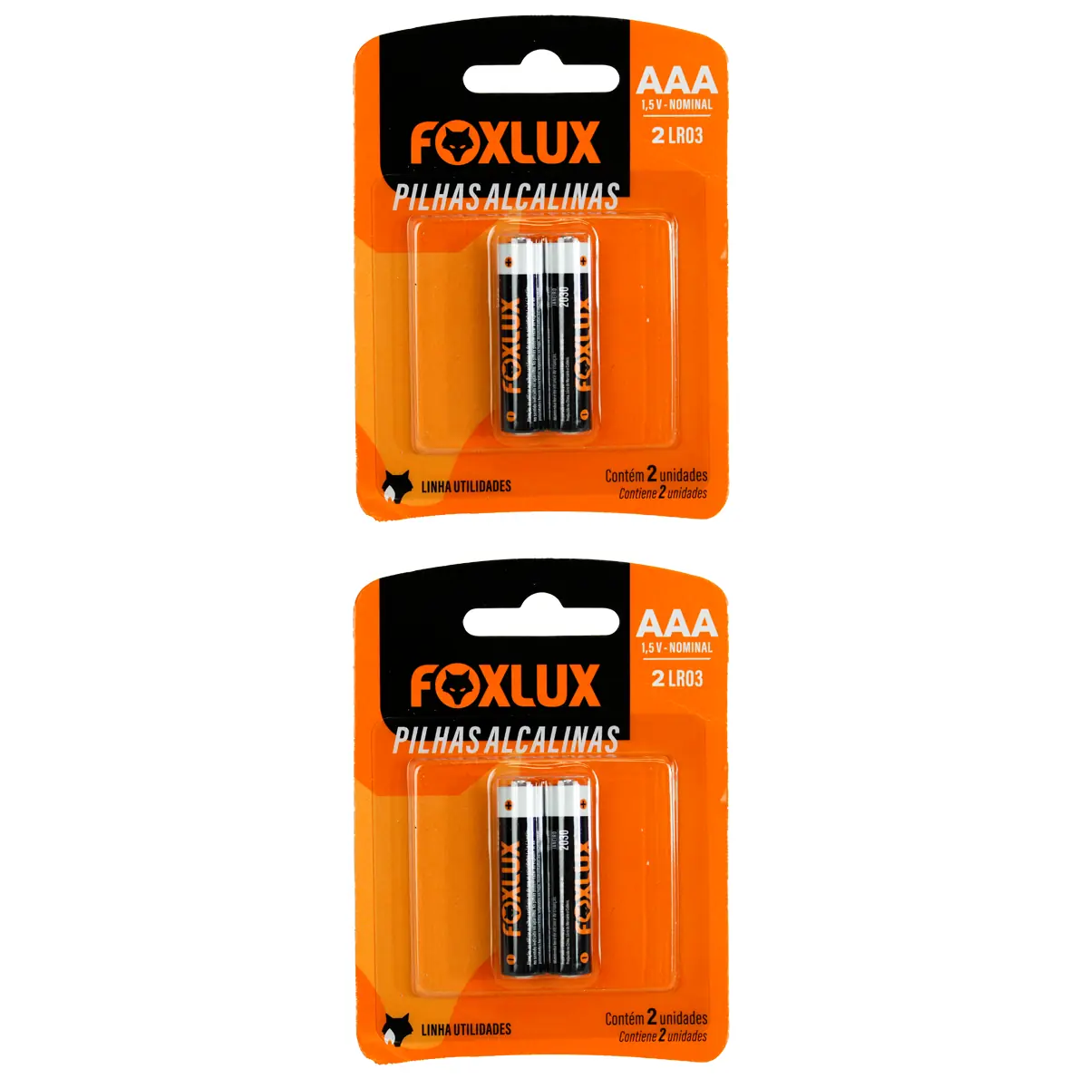 Kit 4 Pilha Alcalina Foxlux Palito Aaa